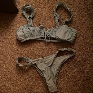 Light blue romwe swimsuit